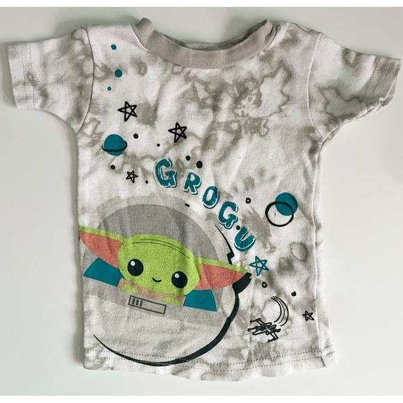 Star Wars • Grogu Kids T-Shirt - Gray Tie Dye - Picture 1 of 4